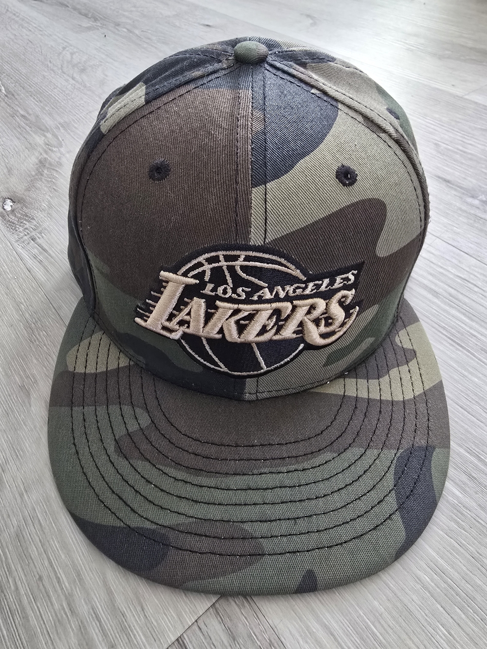 Los Angeles Lakers Snapback Cap Hat Green Camo/Gold New Era 9fifty